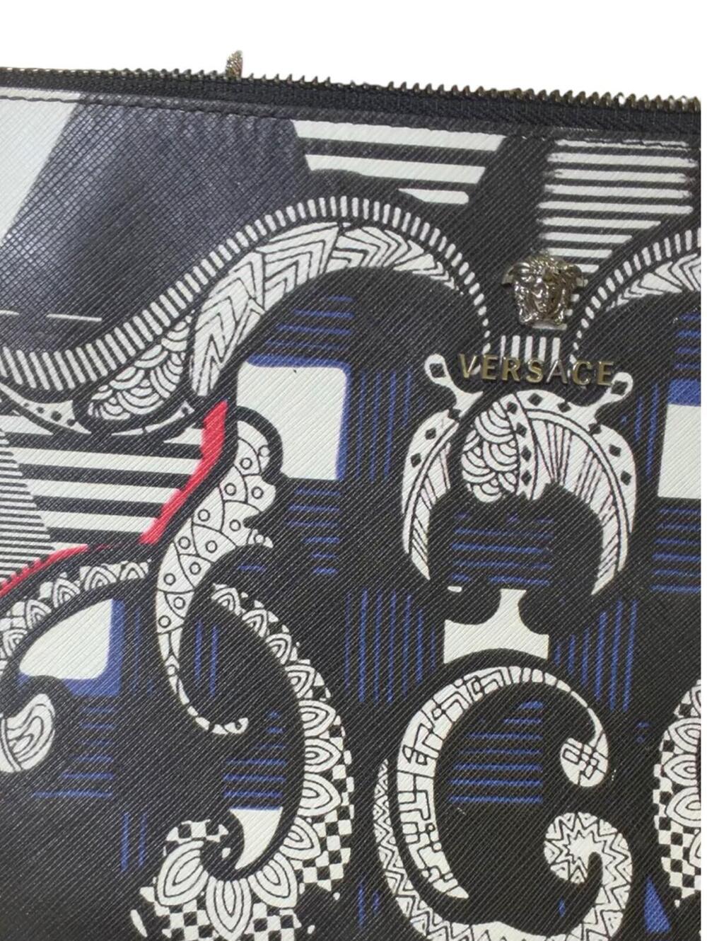 Versace Baroque Print Wristlet Pouch - Picture 4 of 9